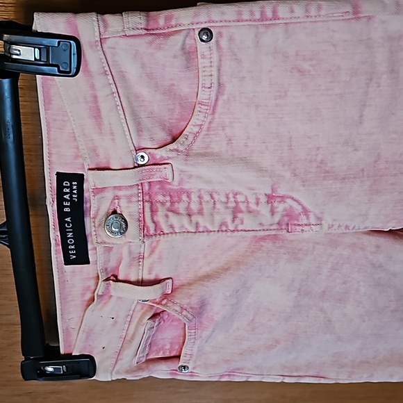 Veronica Beard Pale Pink Carly Kick Flare High Rise Jeans sz 23/000 nwt - Picture 2 of 6